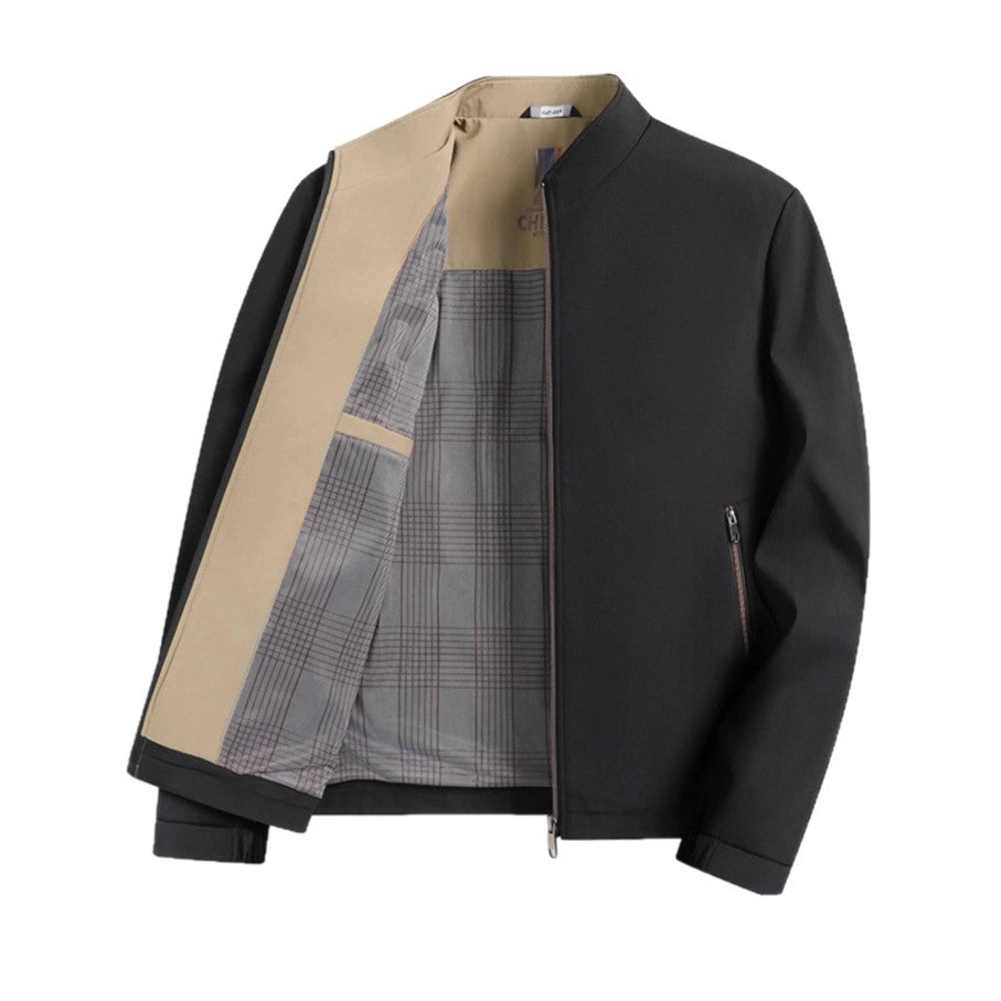 Men's elegant transitional jacket in minimalist design Lisslune