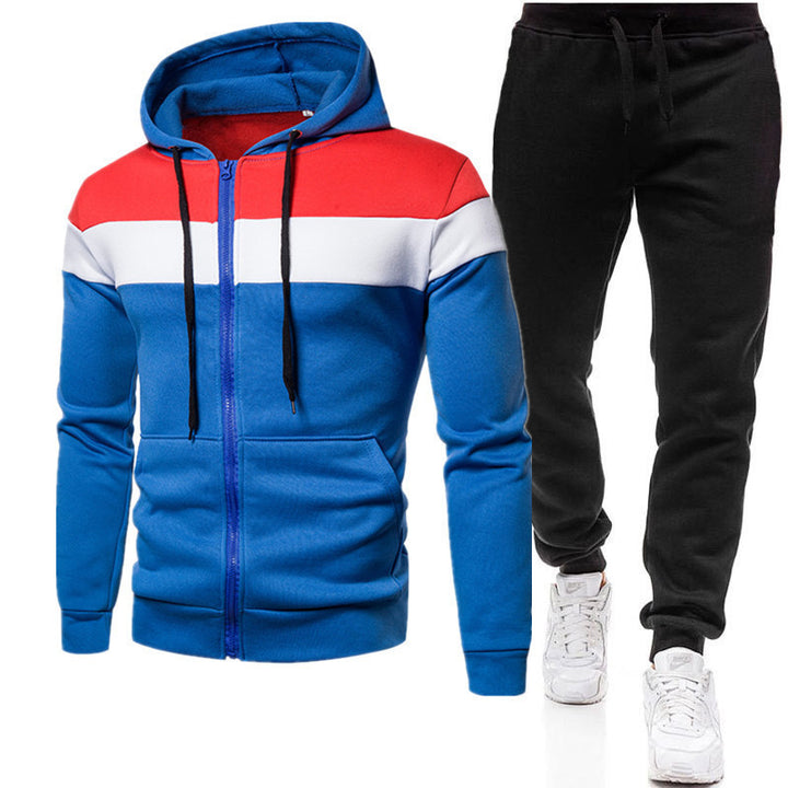Men's sporty jacket set with comfortable sweat fabric and elastic jogging pants Lisslune