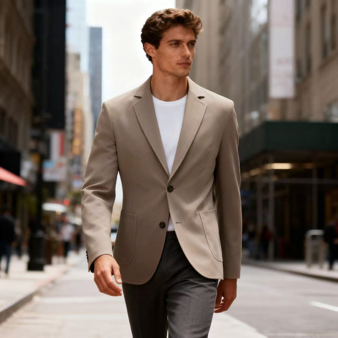 Men's stylish Regular-Fit blazer with two buttons and pockets Lisslune