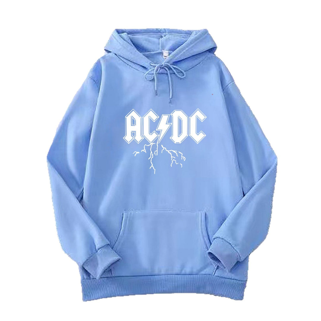 Women's hoodie with large band logo and kangaroo pocket Lisslune