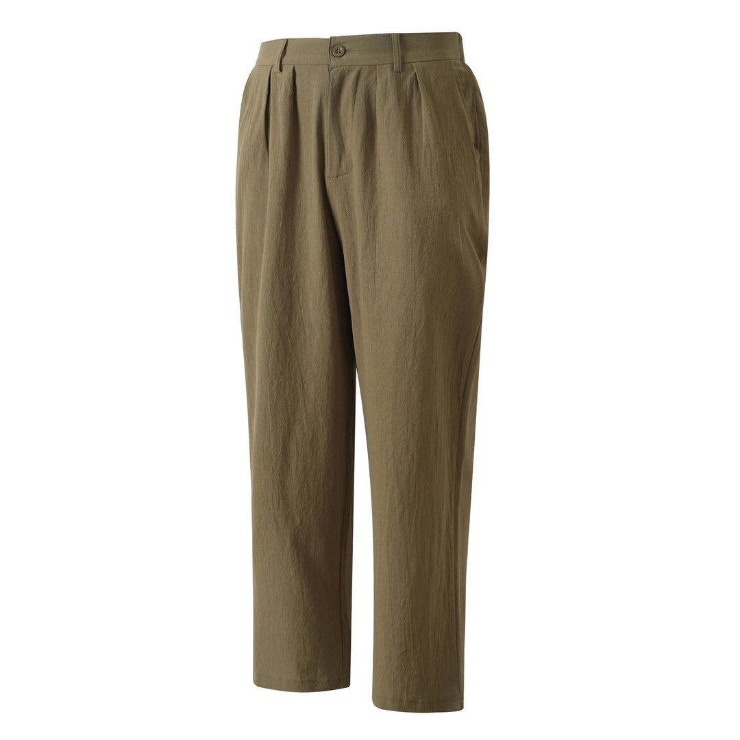 Men's Elegant Linen Pants with Classic Cut and Breathable Properties Lisslune
