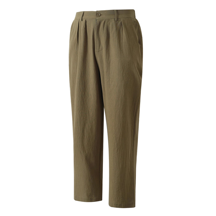 Men's Elegant Linen Pants with Classic Cut and Breathable Properties Lisslune