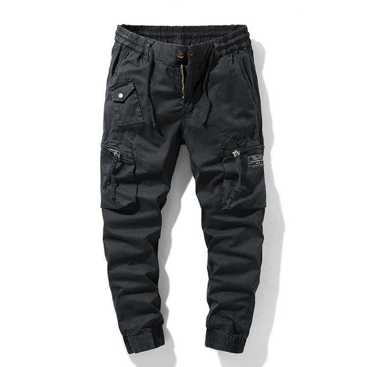 Men's cargo pants with practical side pockets and elastic waistband Lisslune