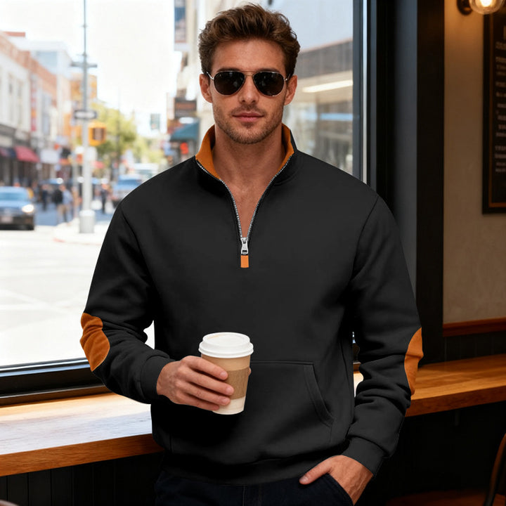 Men's stylish hoodie with zipper and practical pockets Lisslune