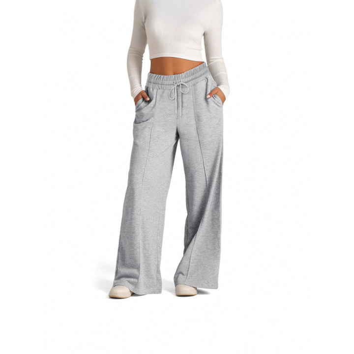 Women’s wide jogging pants with elastic waistband and side pockets Lisslune