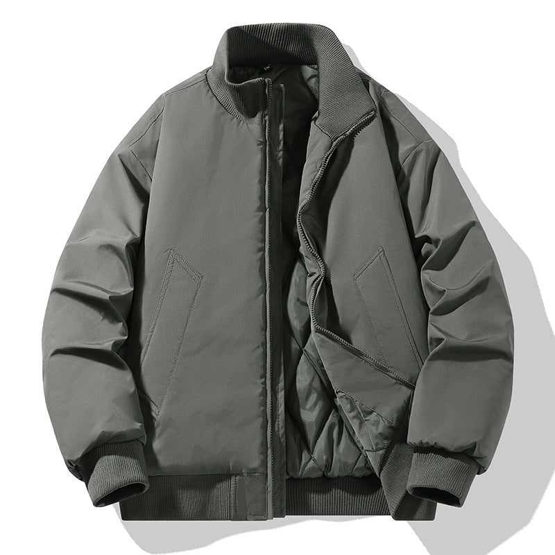 Men's Stylish Quilted Jacket with High Collar Lisslune