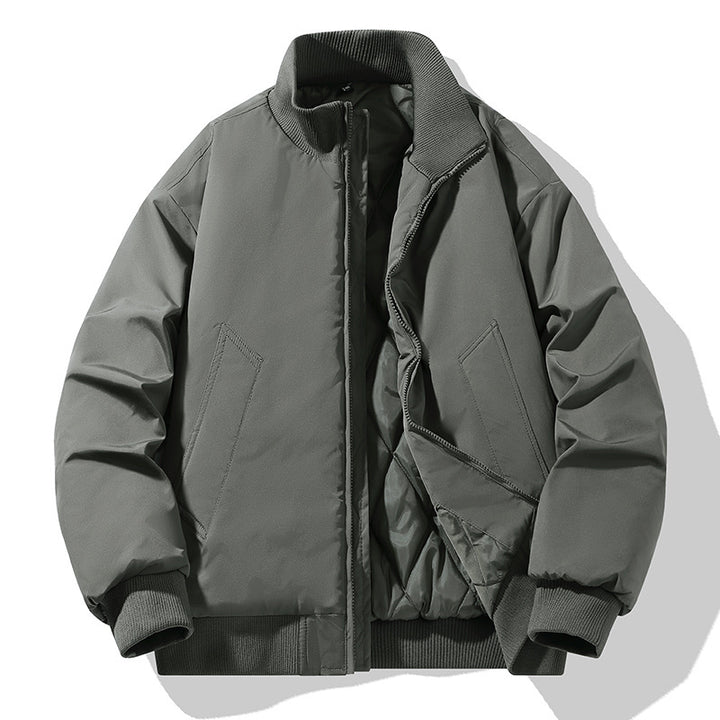 Men's Stylish Quilted Jacket with High Collar Lisslune