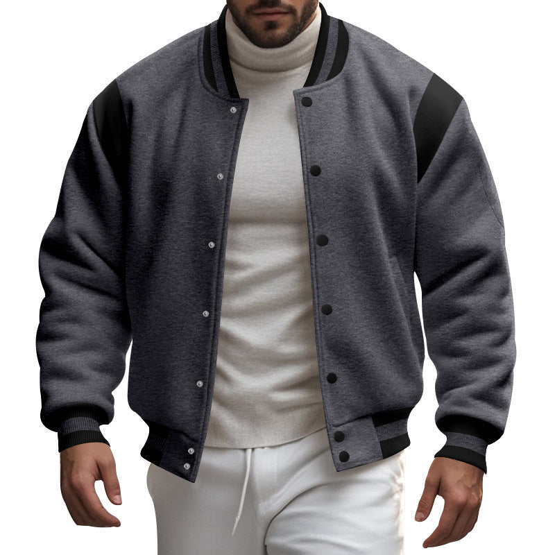 Men's sporty bomber jacket with contrasting sleeves Lisslune