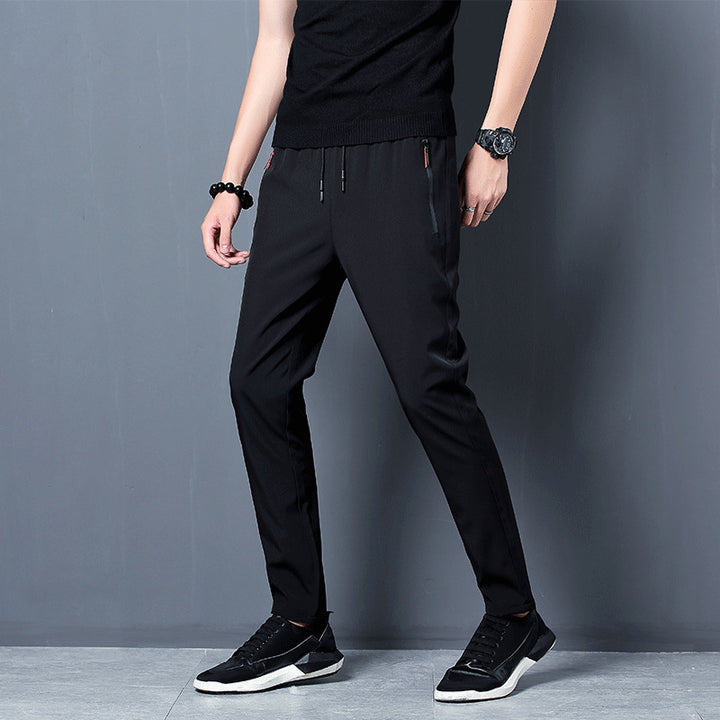 Men's sporty leisure pants with practical zip pockets Lisslune