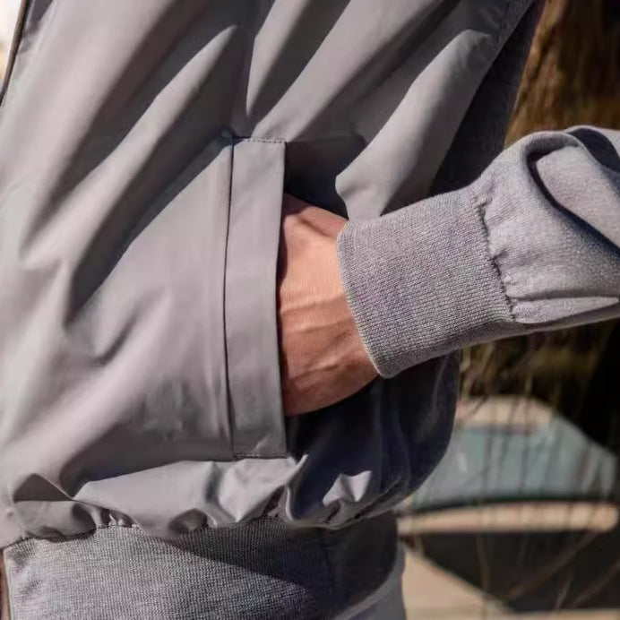 Men's stylish lightweight jacket with stand-up collar and practical pockets Lisslune