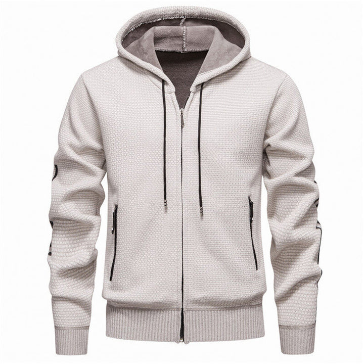Men's sweat jacket with practical zippered pockets and modern design Lisslune