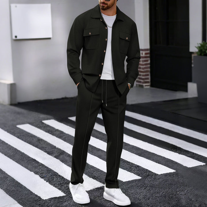 Men's elegant casual jacket with practical pockets Lisslune