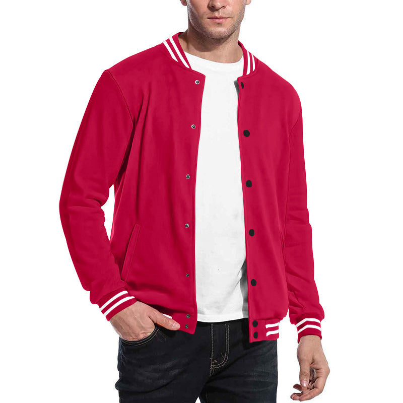 Men's sporty sweatshirt jacket with elegant contrasts and practical pockets Lisslune