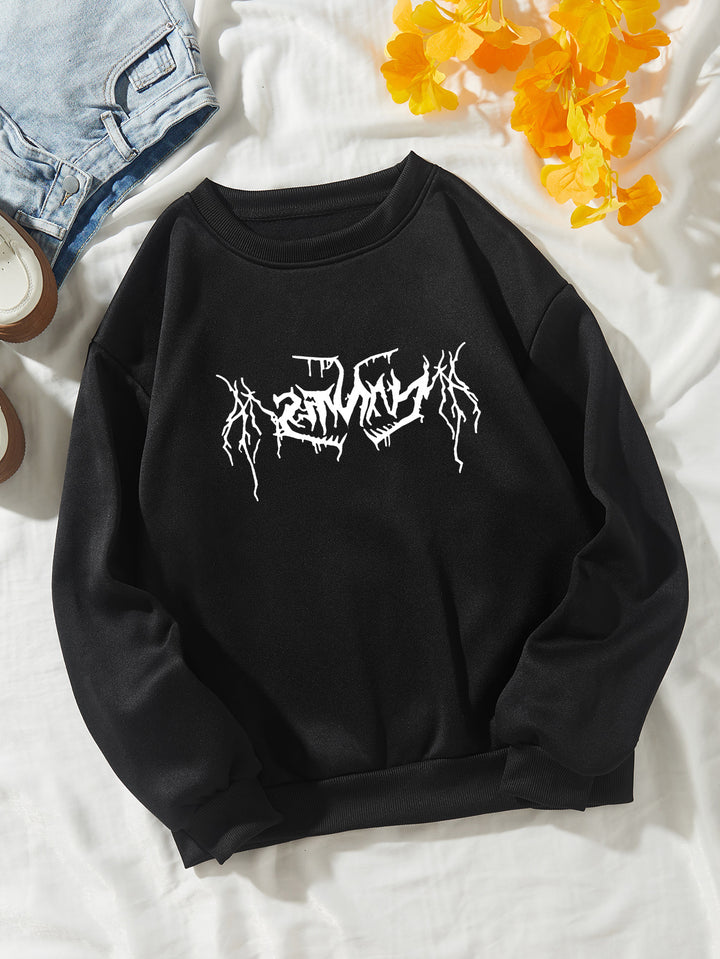 Women's casual sweatshirt with modern graphic design Lisslune