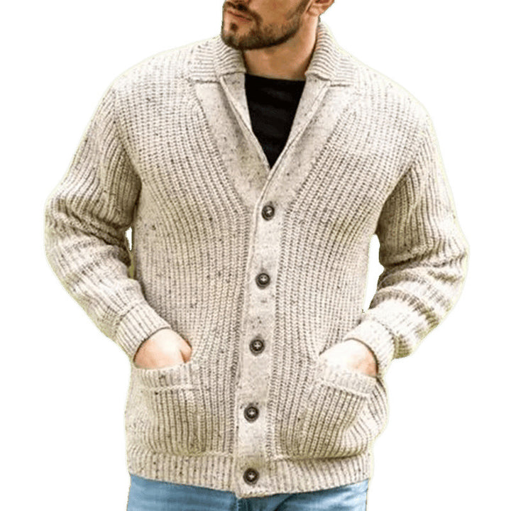 Men's cardigan with modern cut and practical pockets Lisslune