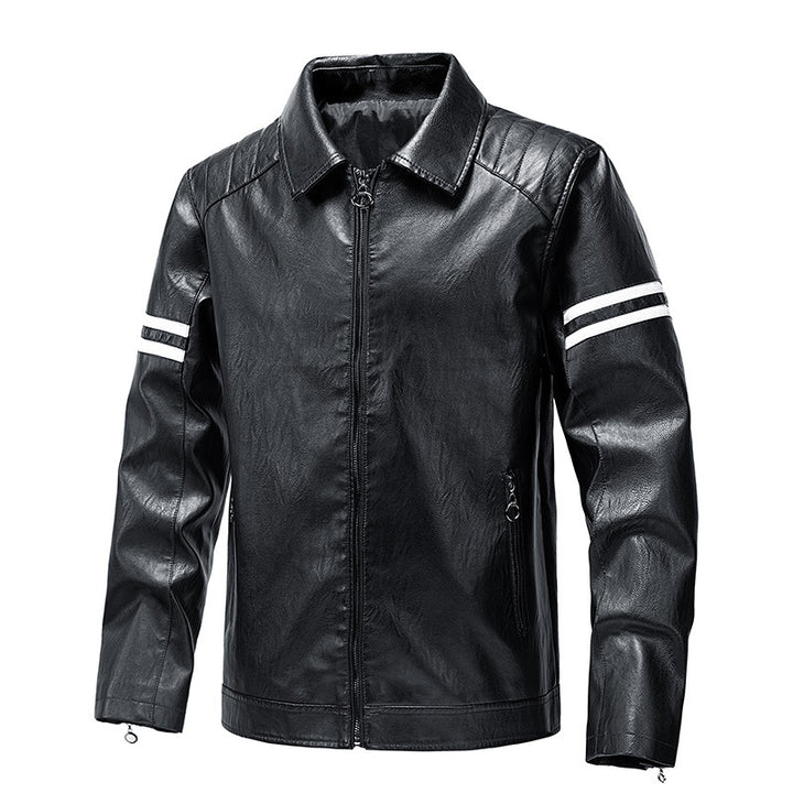 Men's Casual Synthetic Leather Jacket Lisslune