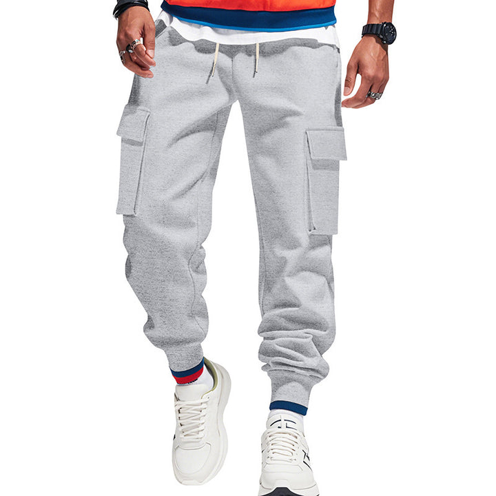 Men's cargo joggers with elastic waistband and practical side pockets Lisslune 1760051045