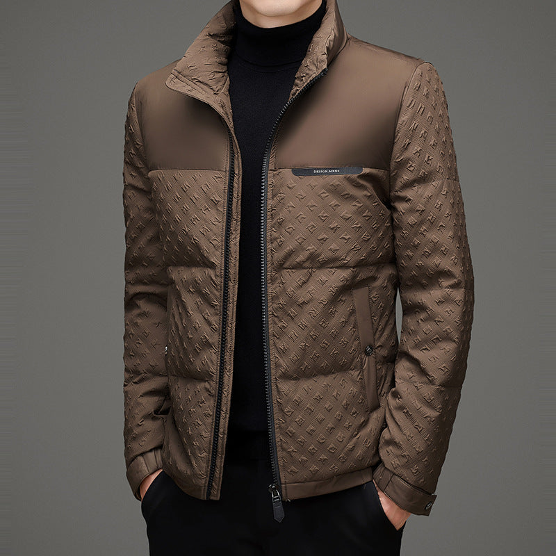 Men's Padded Thermal Jacket with Double Collar Lisslune