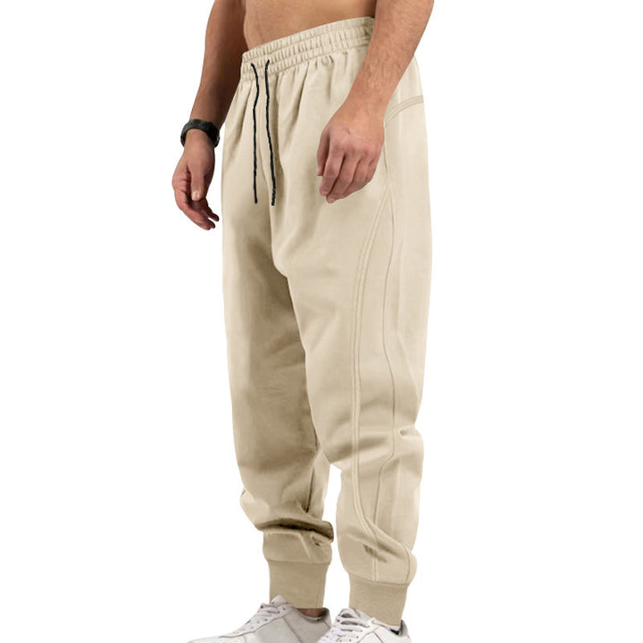 Men's sporty jogging pants with elastic waistband and pockets Lisslune