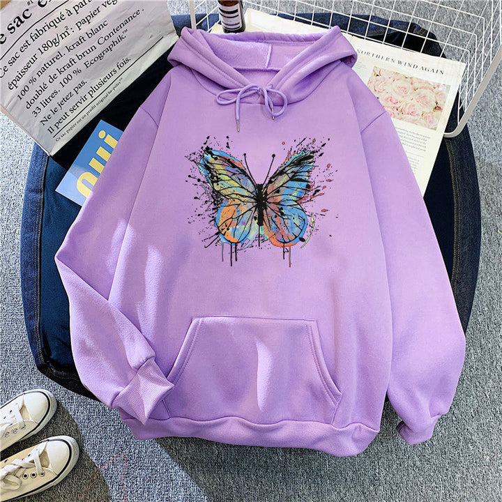 Women's hoodie with appealing butterfly design Lisslune