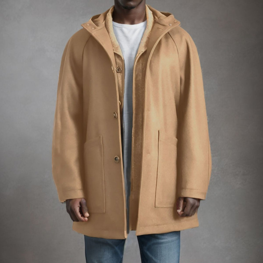 Men's practical and elegant softshell jacket with hood Lisslune