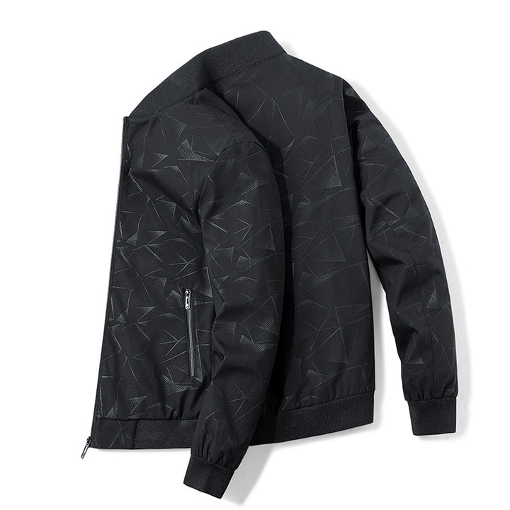 Men's fashionable sweatshirt jacket with graphic pattern Lisslune
