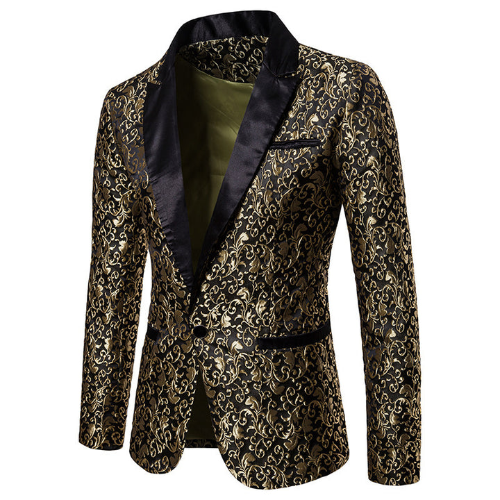 Men's elegant blazer with floral patterns Lisslune