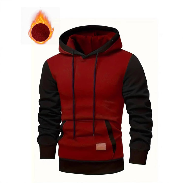 Men's stylish hoodie with practical pockets and contrasting design Lisslune
