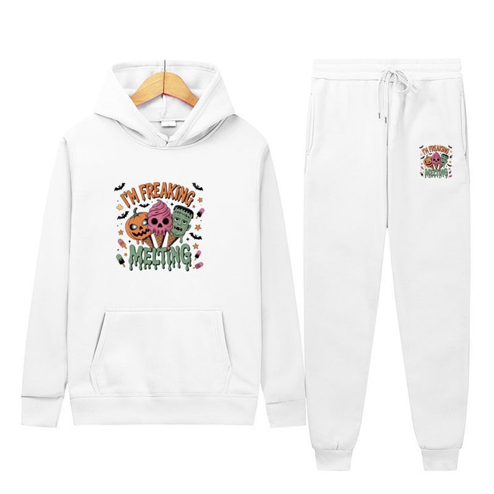 Women’s hoodie set with creative Halloween motifs Lisslune