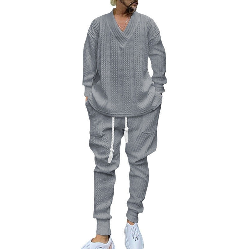 Men's knitted sweater and jogger set Lisslune