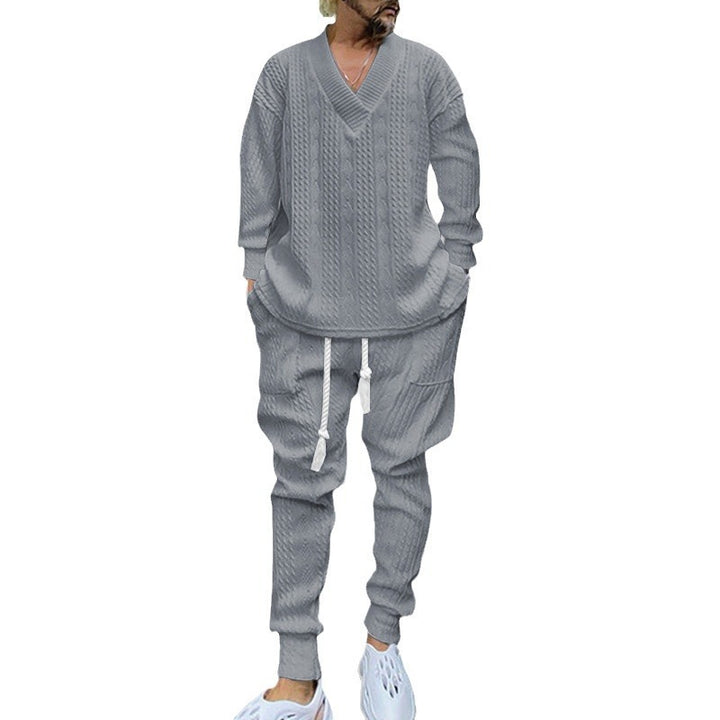 Men's knitted sweater and jogger set Lisslune