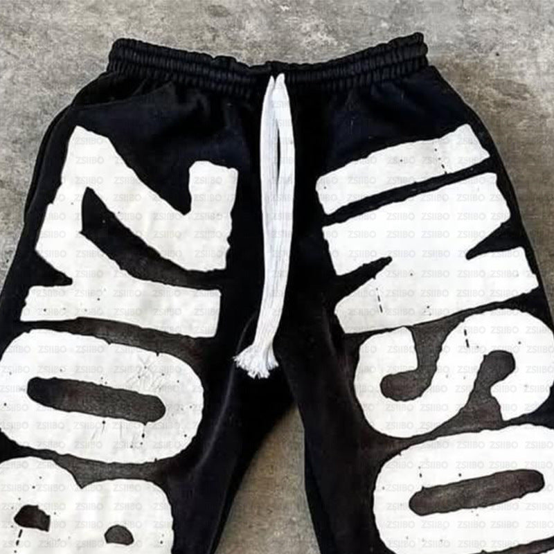 Women's sweatpants with large eye-catching logo print Lisslune