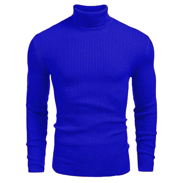 Men's turtleneck sweater made of fine rib knit Lisslune