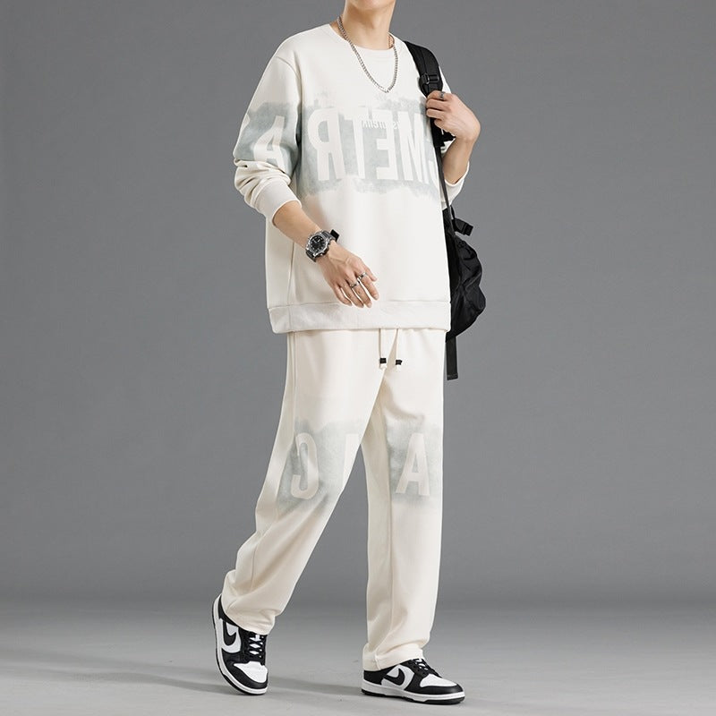 Men's Casual Sweatshirt-and-Pants Set Lisslune
