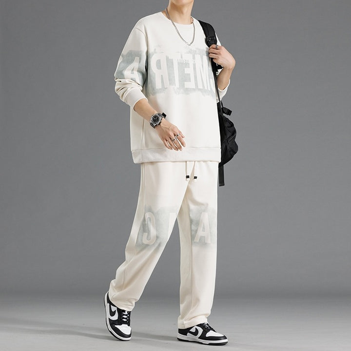 Men's Casual Sweatshirt-and-Pants Set Lisslune