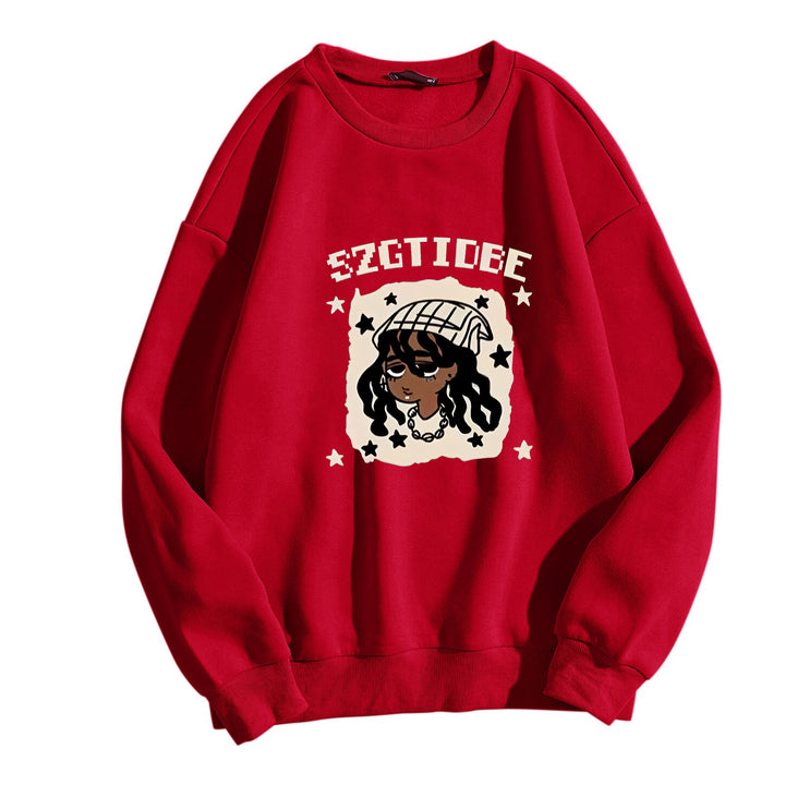 Women's casual sweatshirt with artistic print Lisslune