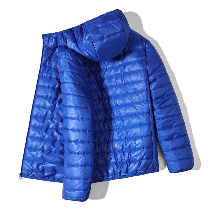 Men's lightweight quilted jacket with hood and water-repellent coating Lisslune
