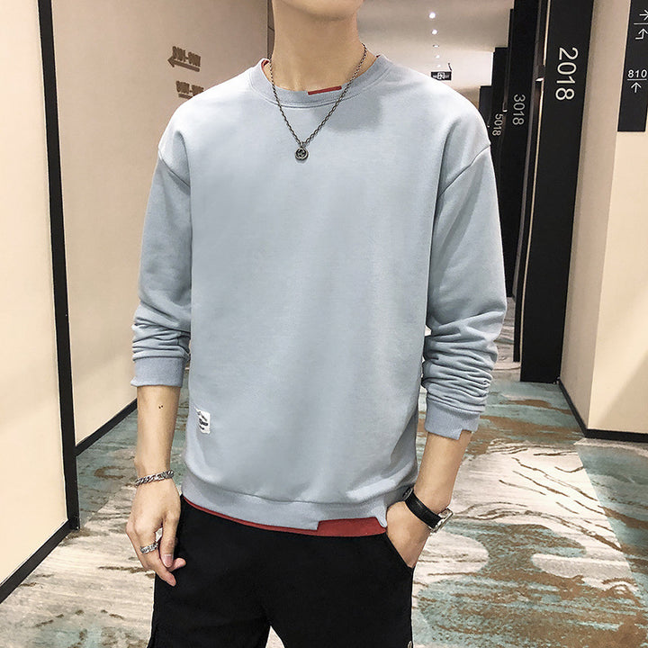Men's casual sweatshirt with contrasting hem Lisslune