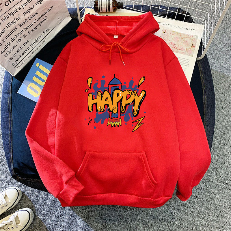 Women’s hooded sweatshirt with cheerful graphic design Lisslune