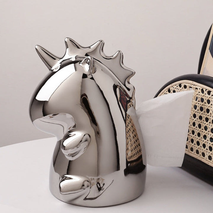 Lisslune | Modern simple ceramic unicorn napkin holder