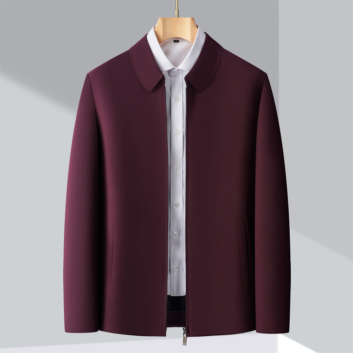 Men's Stylish Transitional Jacket with Lightweight Fabric and Practical Pockets Lisslune