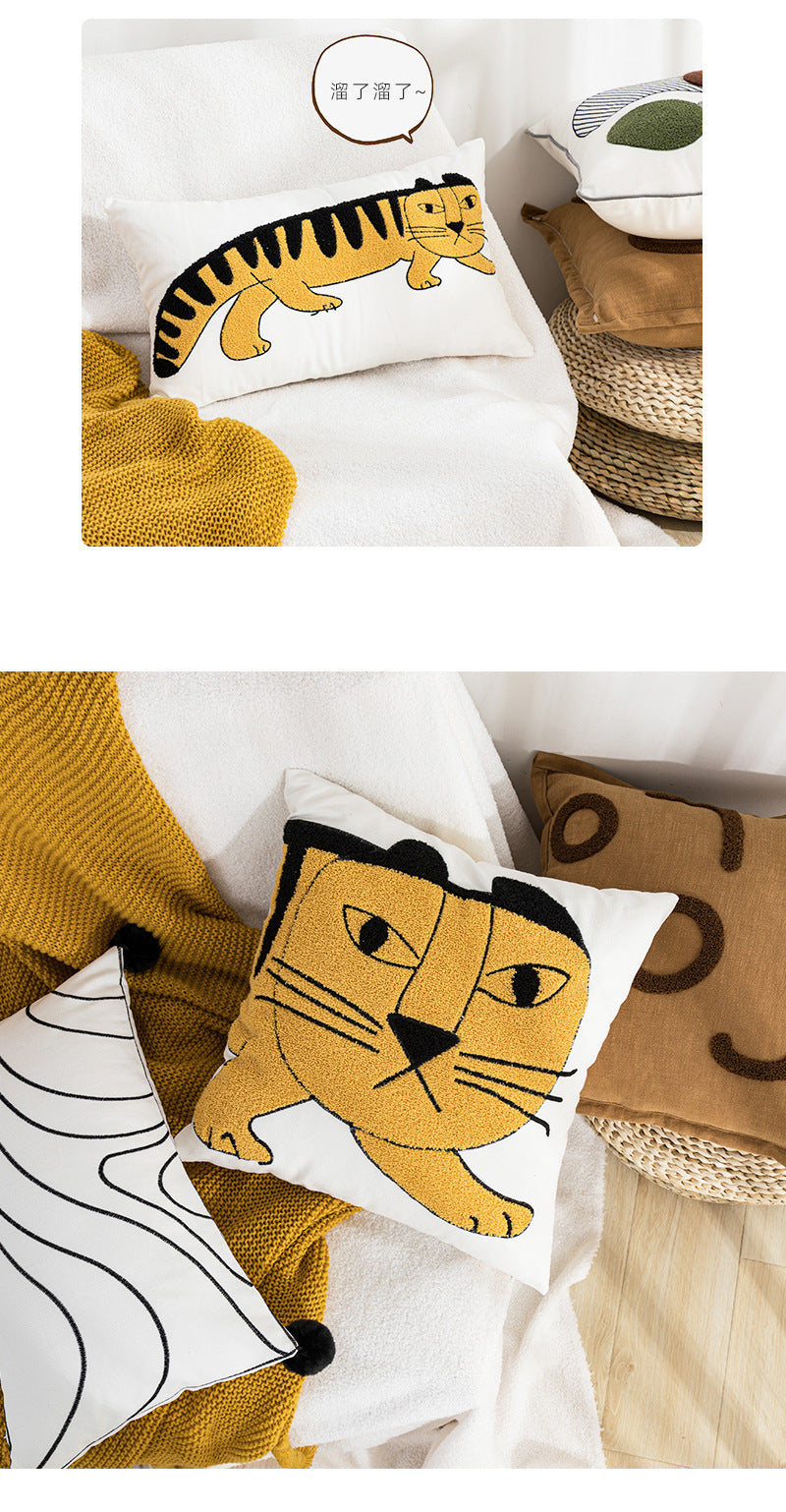 Lisslune | cute unique cat-tiger pillowcase