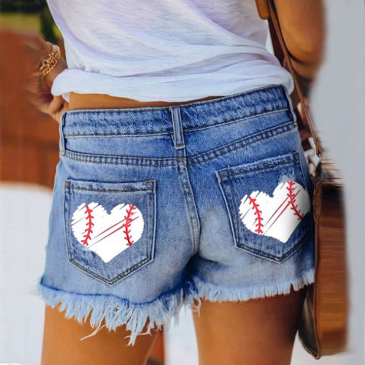 Ladies shorts in destroyed design Lisslune
