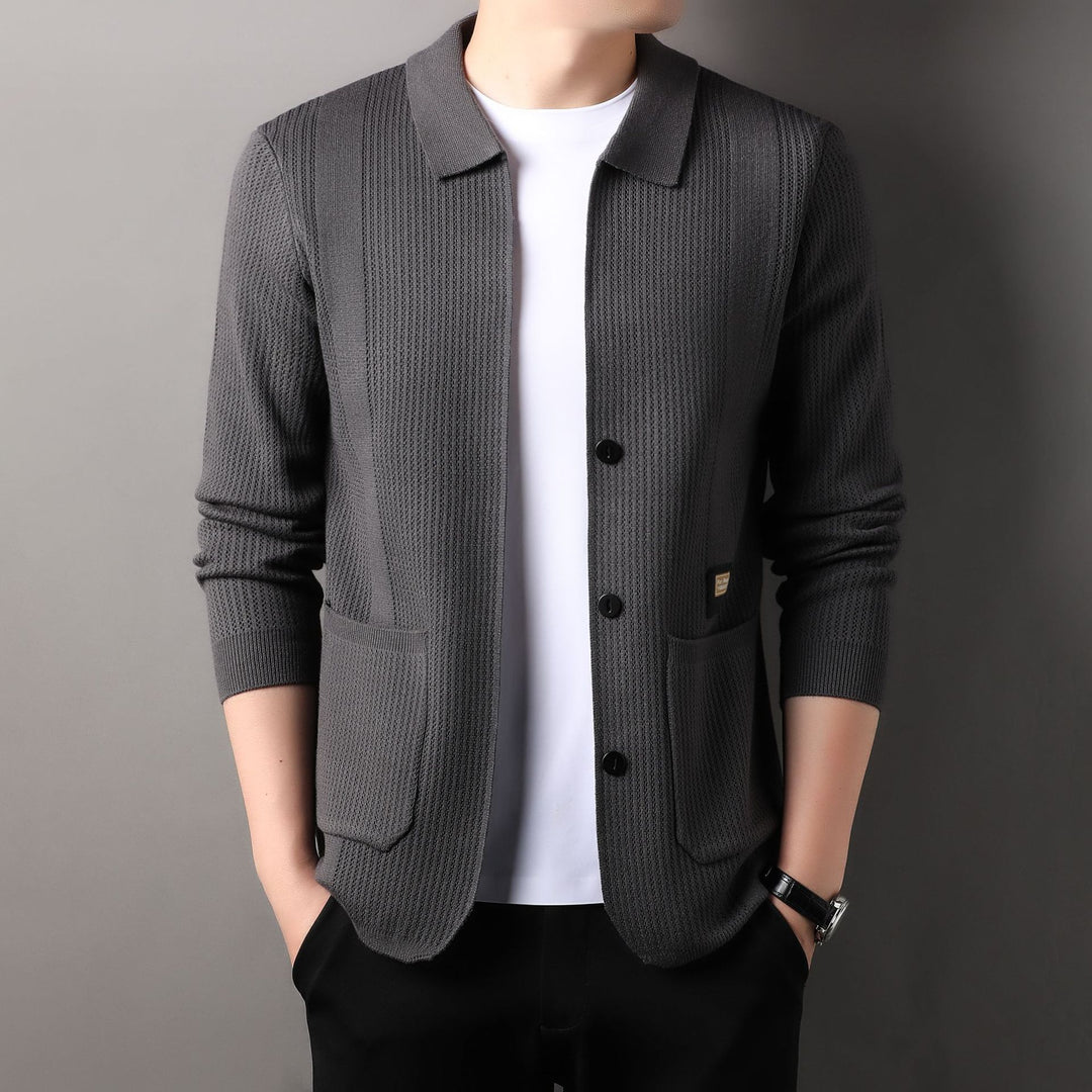 Men's fashionable cardigan with practical pockets Lisslune