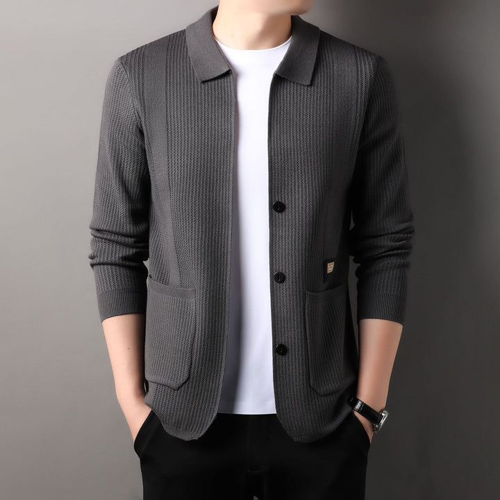 Men's fashionable cardigan with practical pockets Lisslune