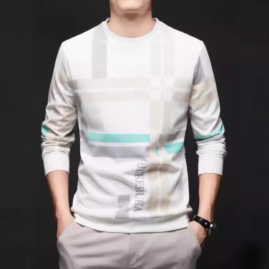 Men's stylish shirt with textured design and unique graphic print Lisslune