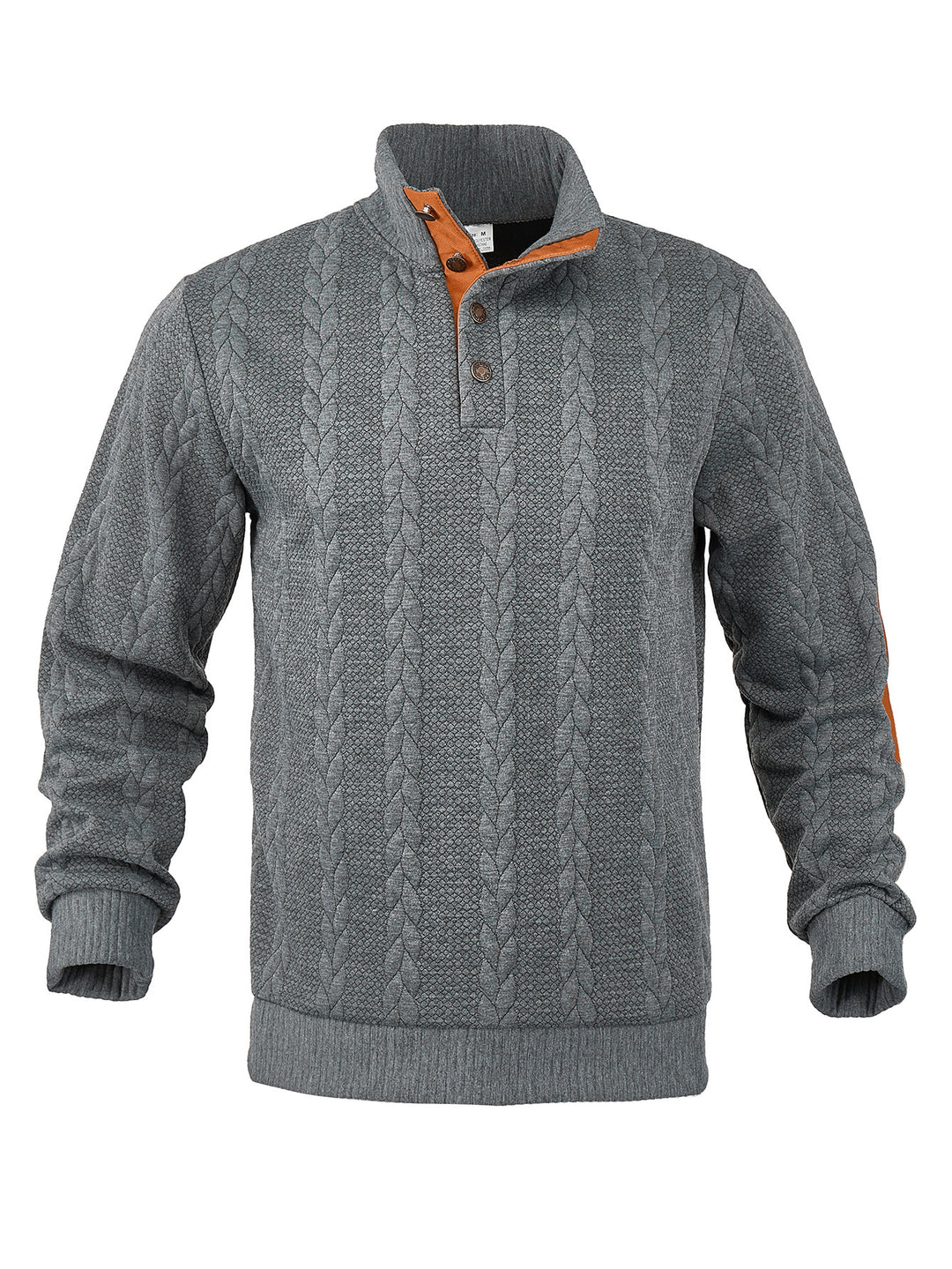 Men's knit sweater with high collar and textured surface Lisslune