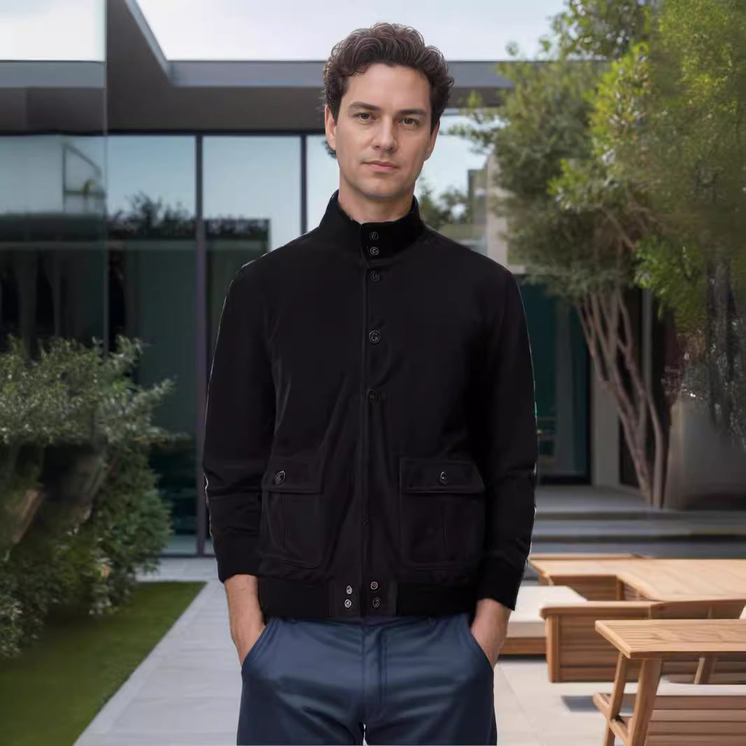 Men's utility jacket with multiple practical pockets Lisslune