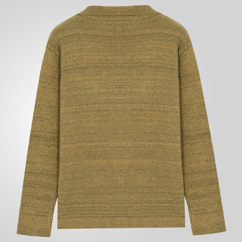 Men's cardigan with cable pattern and practical pockets Lisslune