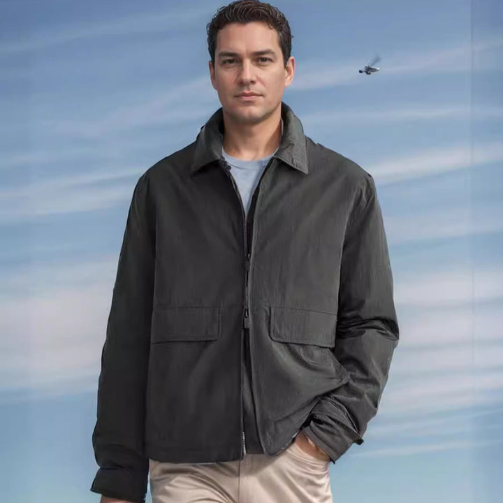 Men's casual jacket with practical pockets and modern cut Lisslune